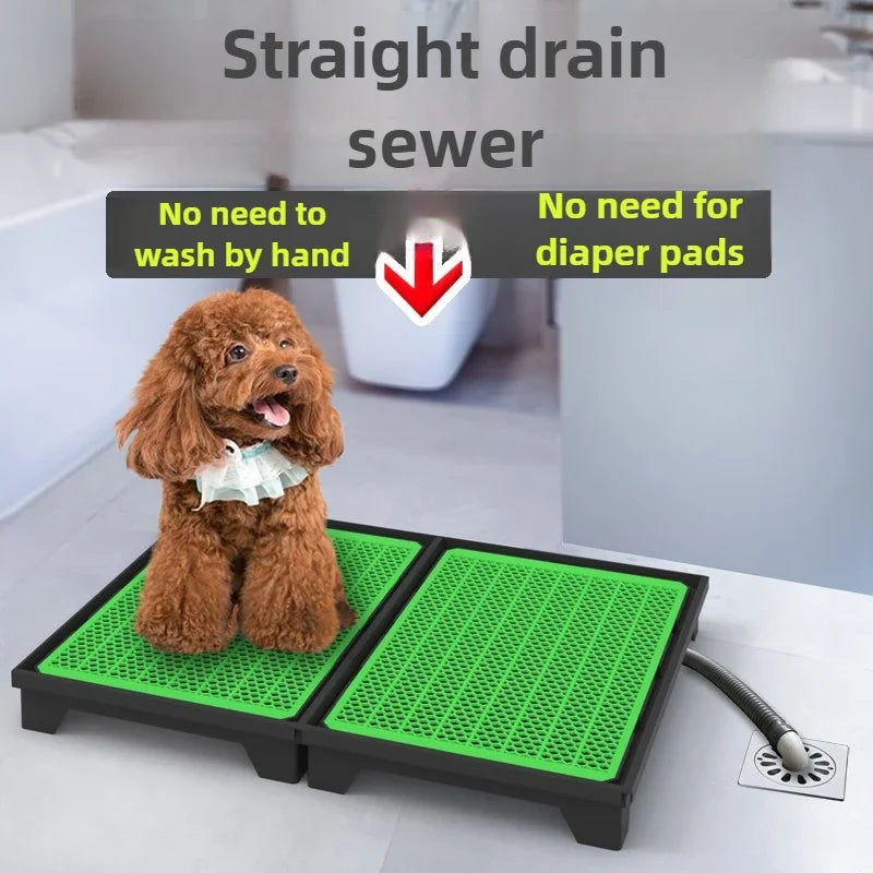 Flush Dog Toilet 28cm Enclosing Wall Large Dog