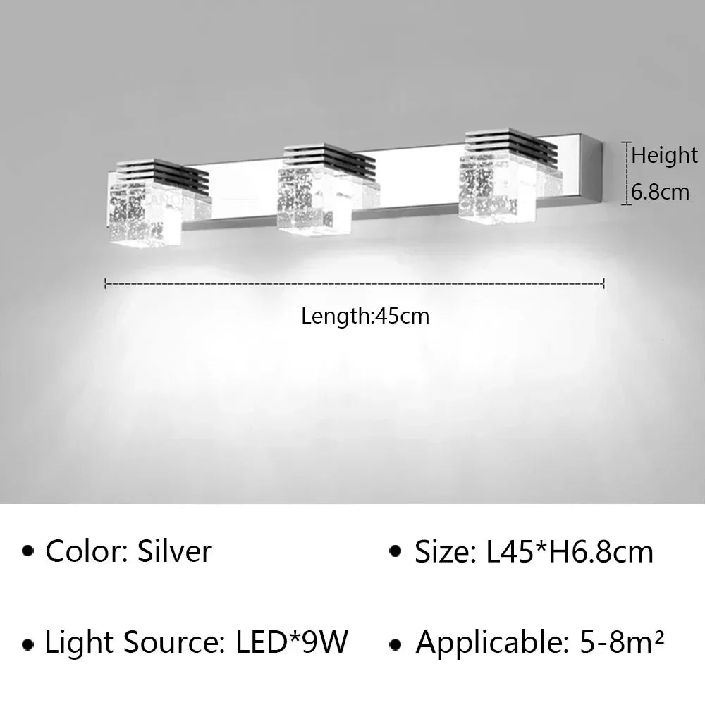Modern Led Wall Lamp Crystal Sconce Living Dining