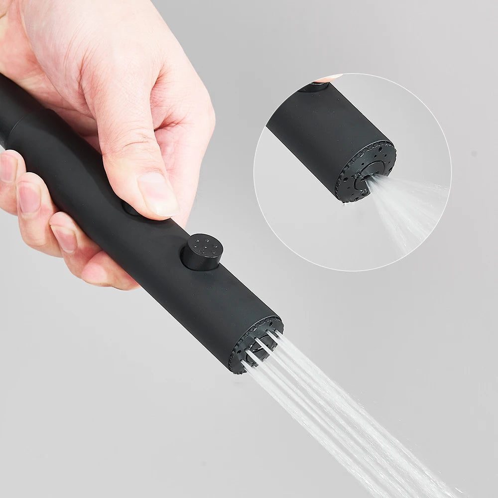 Black Lcd Display Screen Shower Faucet Bathroom Cold