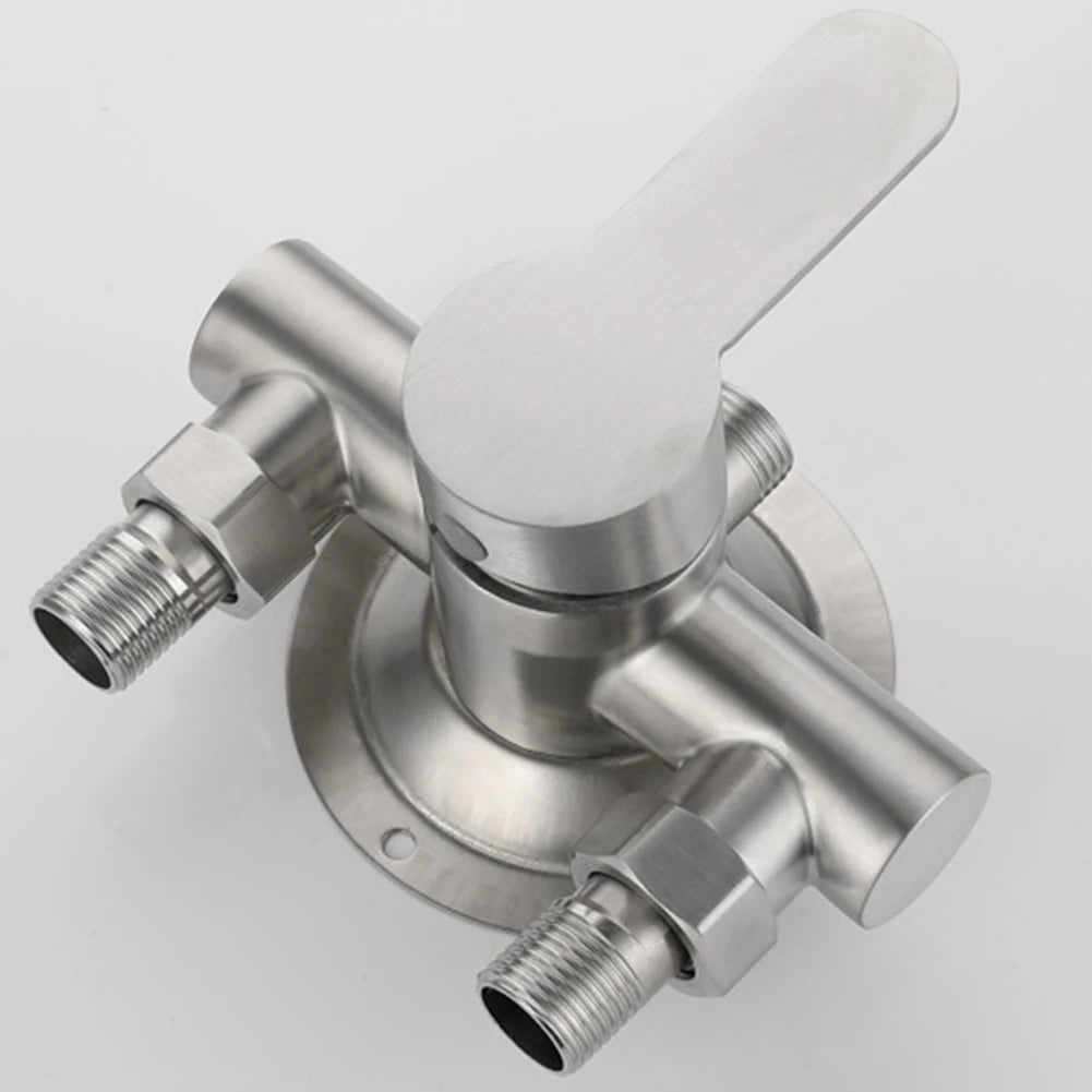 Stainless Steel Shower Faucet Cold Water Mixer G1/2