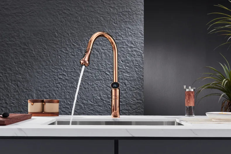 Zappo Modes Faucet Rose Gold 360 Swivel Pull