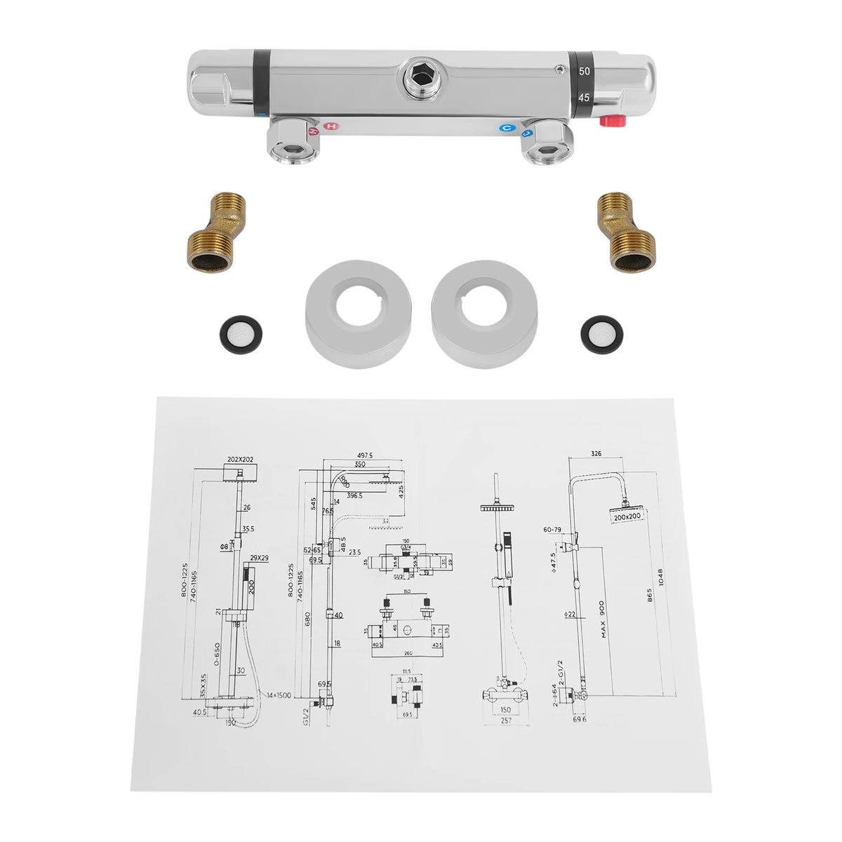Thermostatic Shower Valve Thermostatic Mixing Valve Temperature