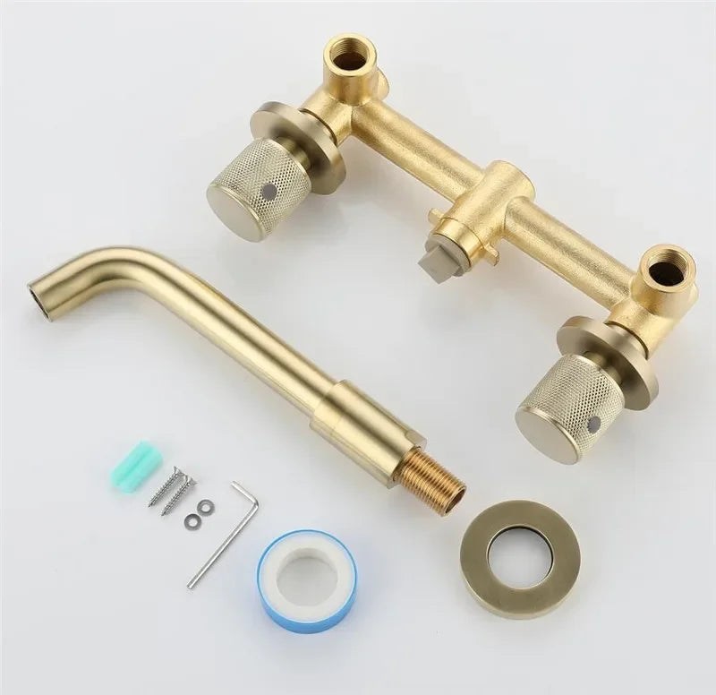 Bathroom Faucet Brushed Gold Bathroom Basin Faucet Cold