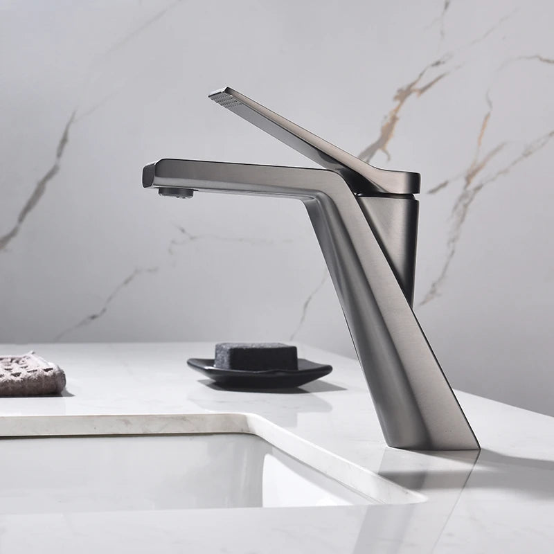 Brass Gun Gray Simple Gun Gray Bathroom Basin