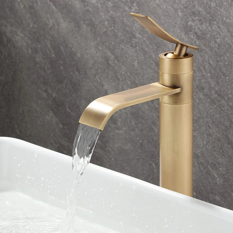 Bathroom Faucets Stainless Steel 304 Brushed Gold Basin