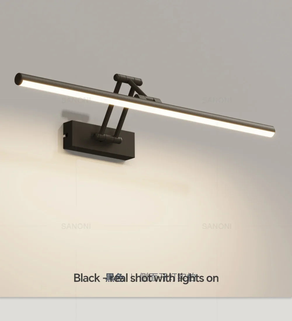 Dindalled Ip44 Bathroom Mirror Light Modern Retractable Led
