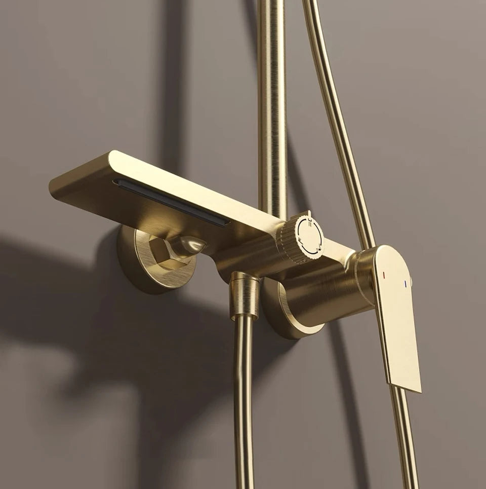 Vgx Gold Shower System Bathroom Shower Faucet 3-Way