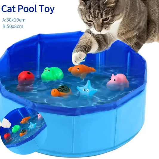 Foldable Pet Water Pool Toy Cats Dogs Summer