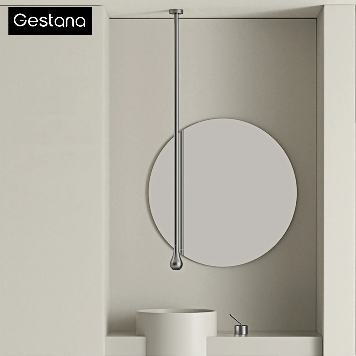 Luxury Matte Black Brass Ceiling Style Water Outlet