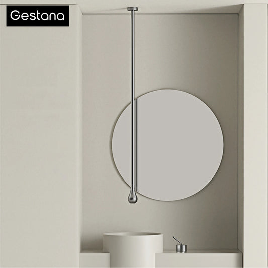 Luxury Matte Black Brass Ceiling Style Water Outlet