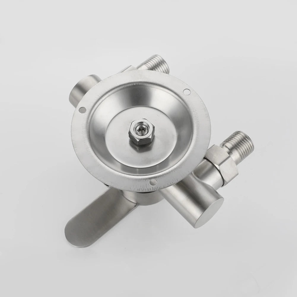 Stainless Steel Shower Faucet Cold Water Mixer G1/2
