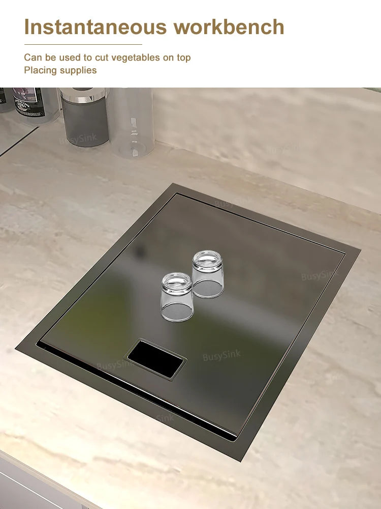 Hidden Sink Stainless Steel Sinks Bar Small Slot