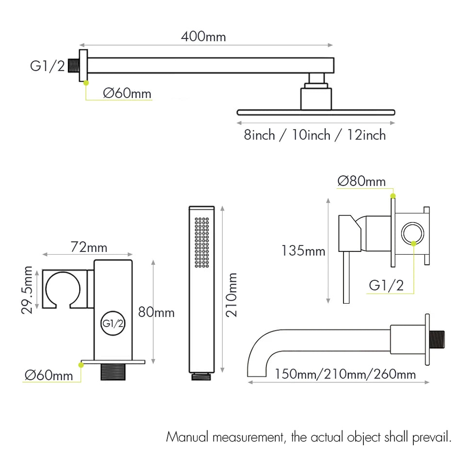 Bathroom Shower Faucet Bathroom Mixer Tap Bathtub Brass