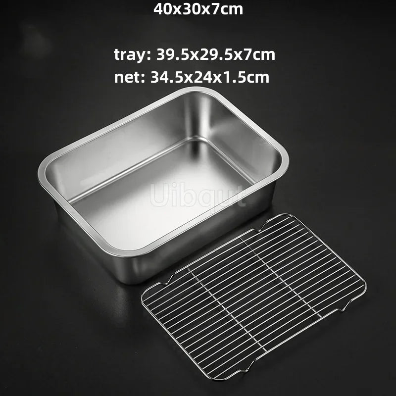 Deep Square Plate Basin Rack Pallet Stainless Steel