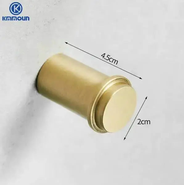 Brush Gold Stainless Steel Clothes Hook Wall Mounted