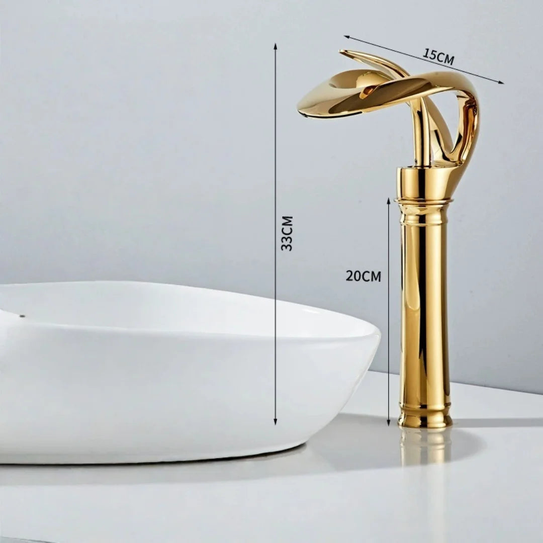 Brushed Gold Bathroom Faucet Brass Rose Gold Bathroom
