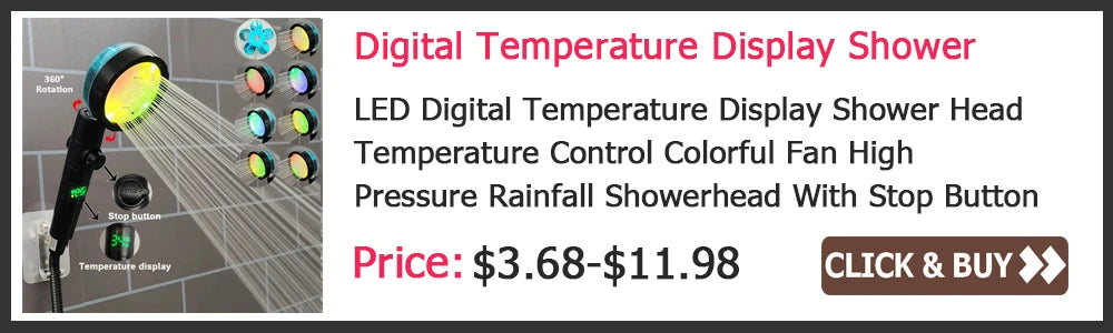 High Pressure Shower Head On/Off Pause Switch Modes