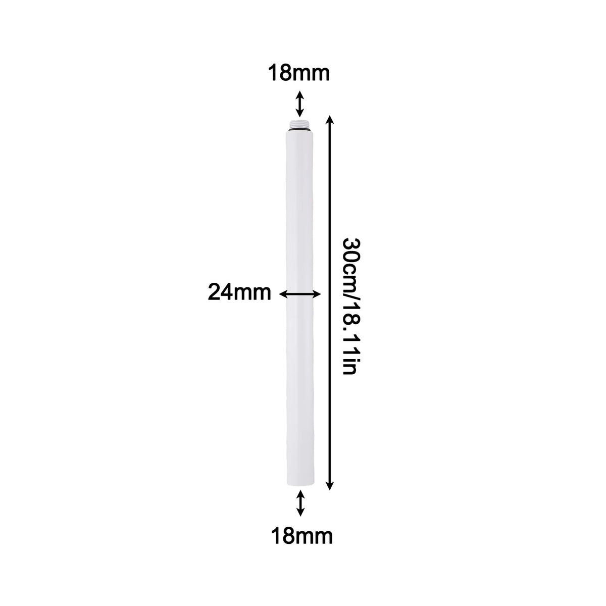 30cm Shower Extender Bathtub Shower System Round Extension