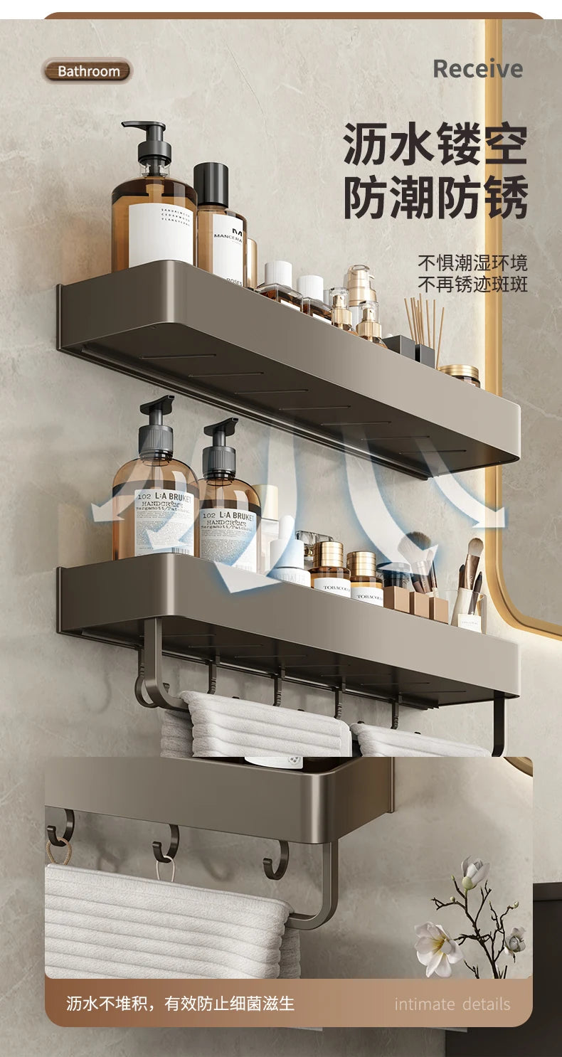Bathroom Shower Shelf Shower Caddy Wall Floating Shelf