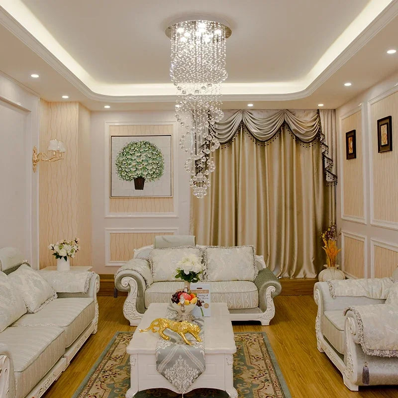 Crystal Led Hanging Lamp Modern Led Chandeliers Light