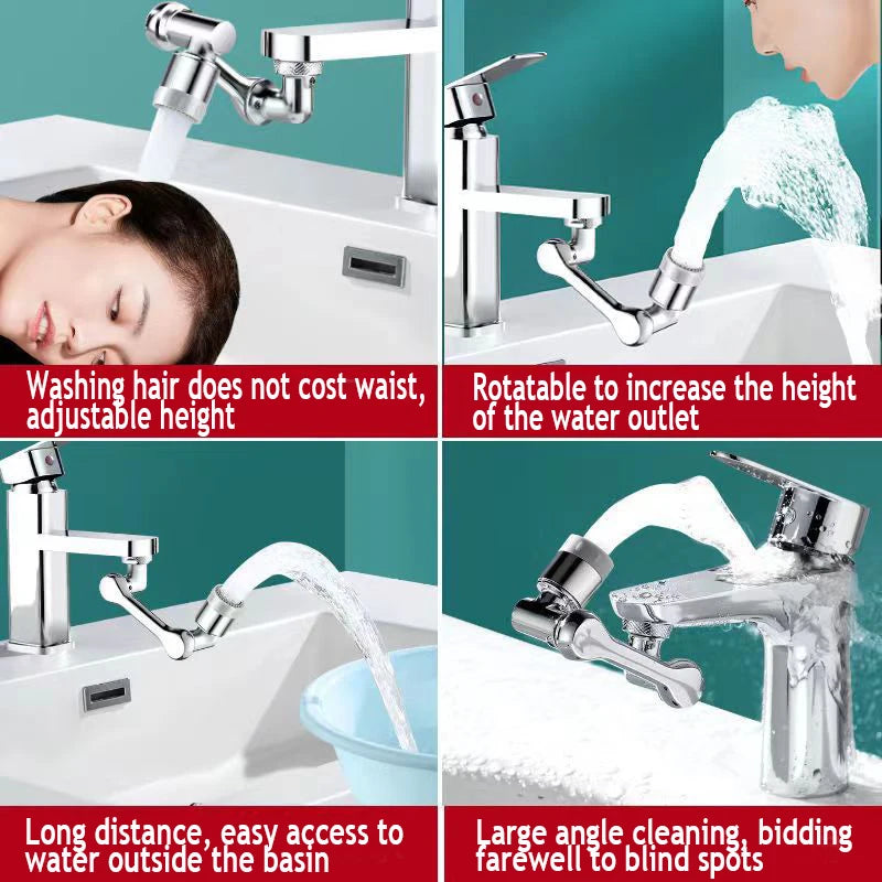 Mechanical Arm Universal Faucet 1080 Degree Faucet Bathroom