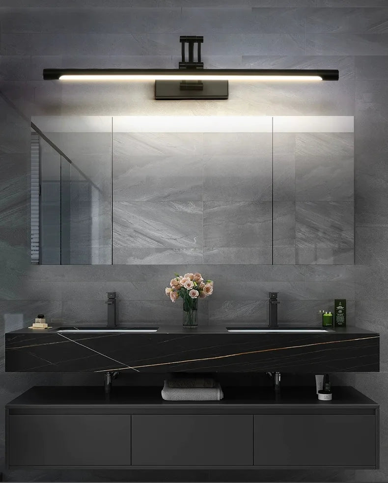 Modern Led Bathroom Vanity Light Adjustable Angle Black/White
