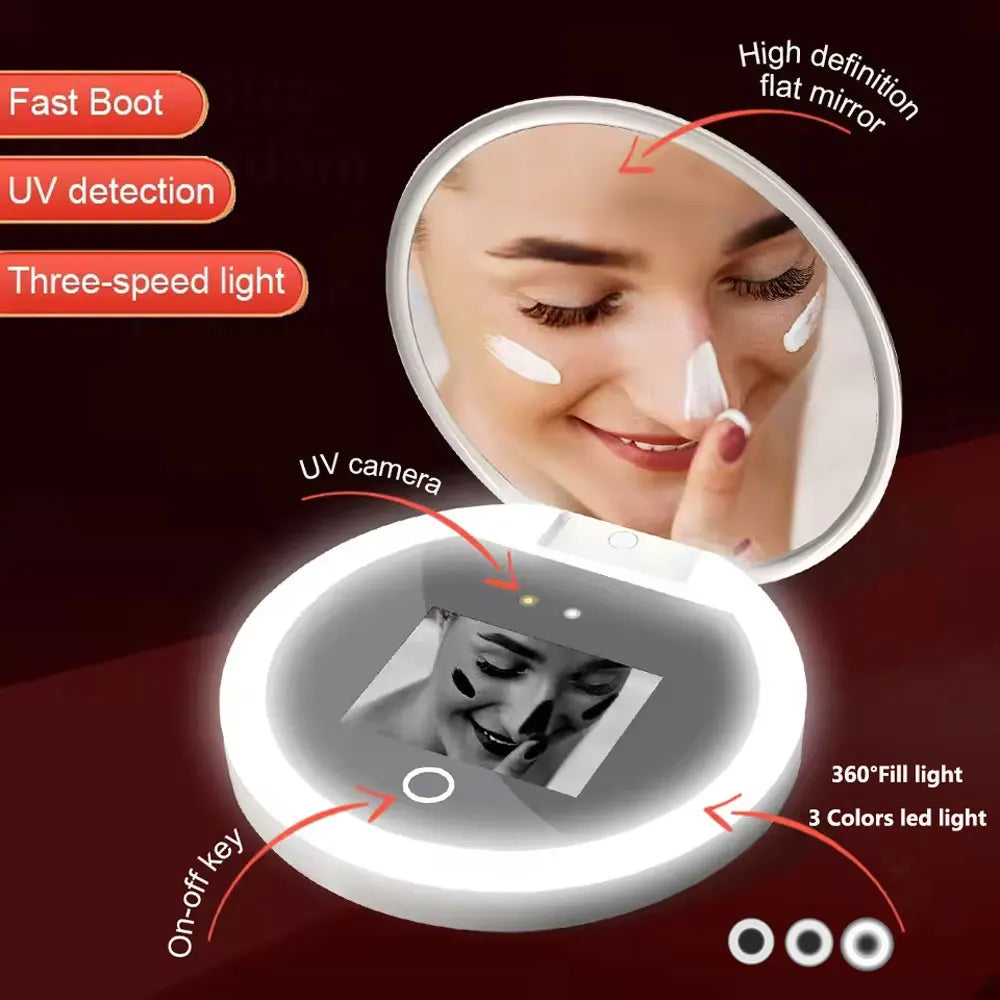 Uv Mirror Sunscreen Smart Makeup Mirror Testing Camera