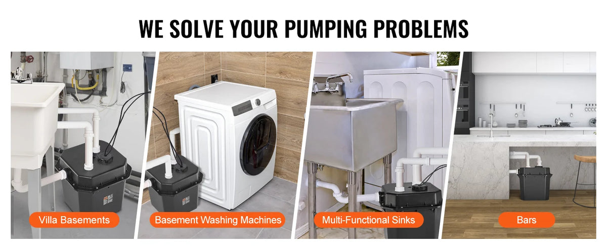 Succebuy Utility Sink Pump 1/3hp 1/2hp 120v Under-Sink