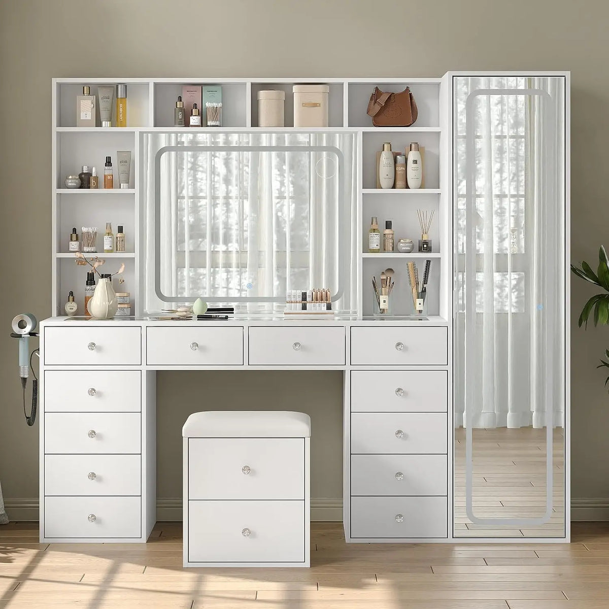 Vanity Desk Full Length Mirror & Led Mirror