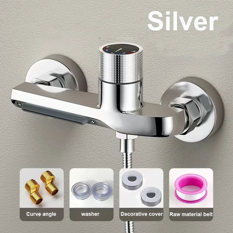 Bathroom Brass Basin Faucets Shower Faucet Wall Mounted