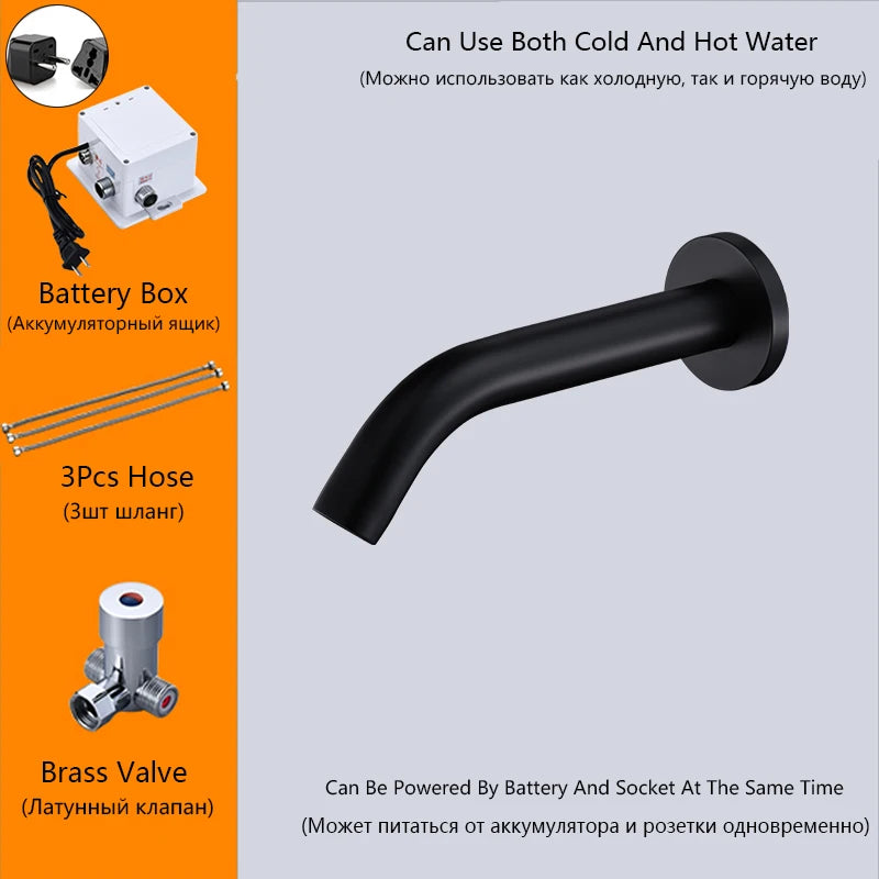 Oxg Wall Mount Sensor Basin Faucet Bathroom Faucet