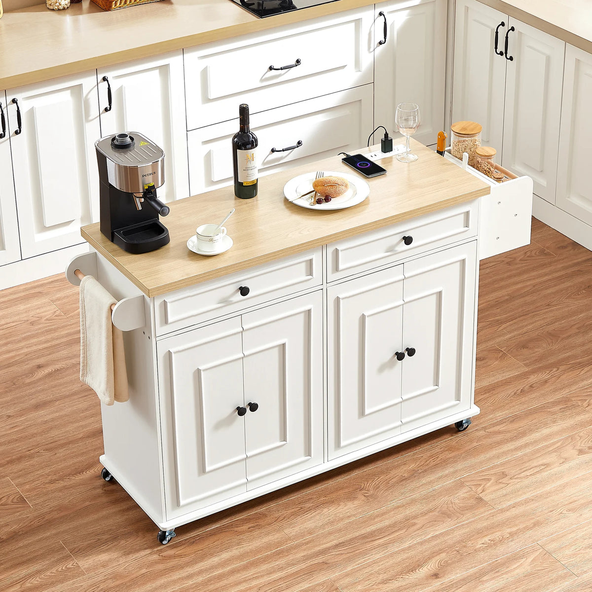 60 Mobile Islands Rolling Trolleys Island Table Drop