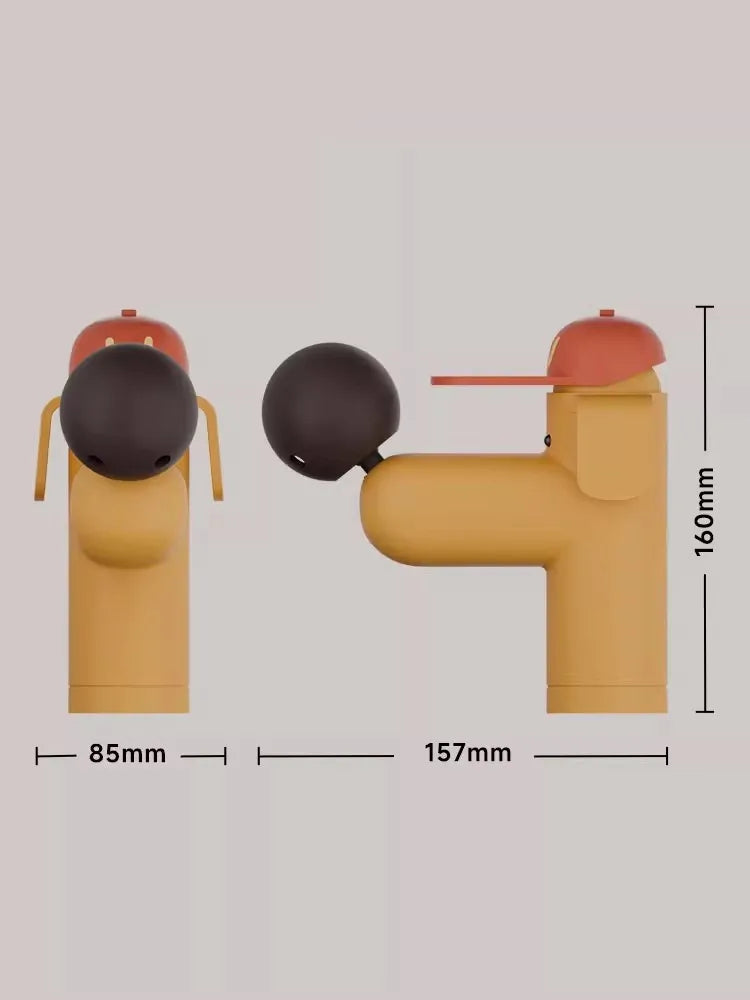 Lovely Dog Basin Faucet Cold Bathroom Lever Brass