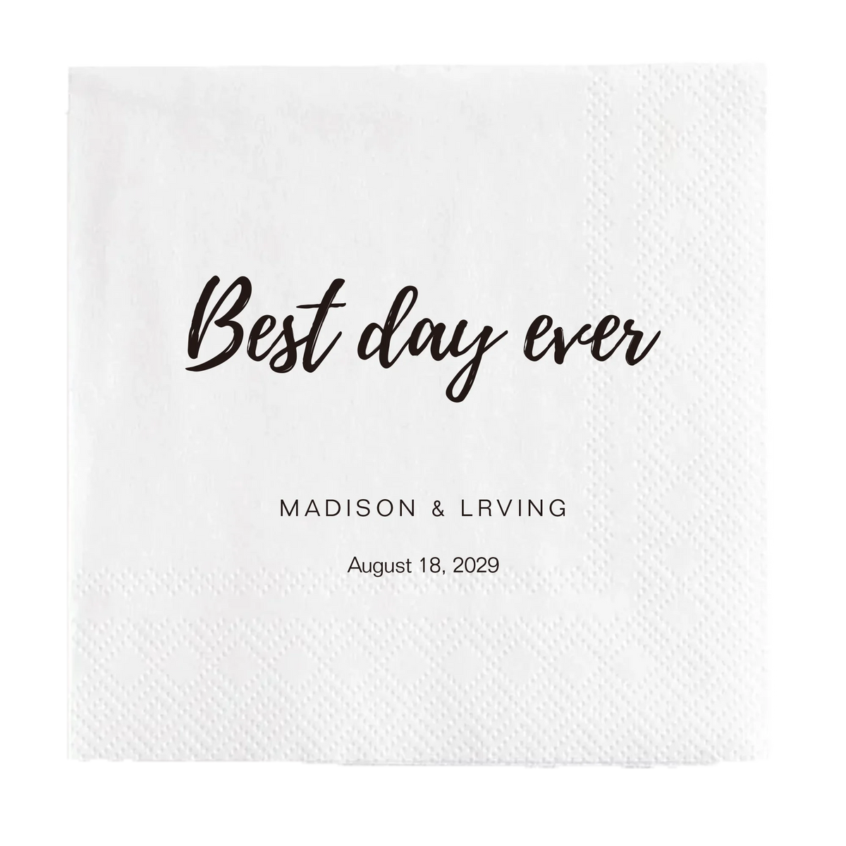 Personalized Paper Napkins Disposable Custom Wedding Napkins Of