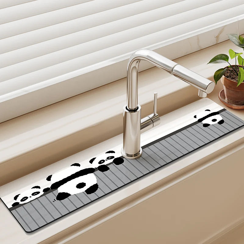 Classic Diotomite Sink Faucet Table Mat Toilet Drain