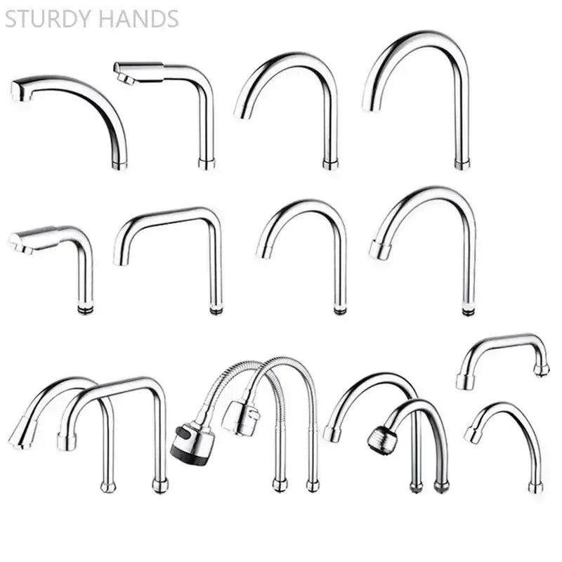 1pc Stainless Steel Sink Faucet Pipe Connection Saving