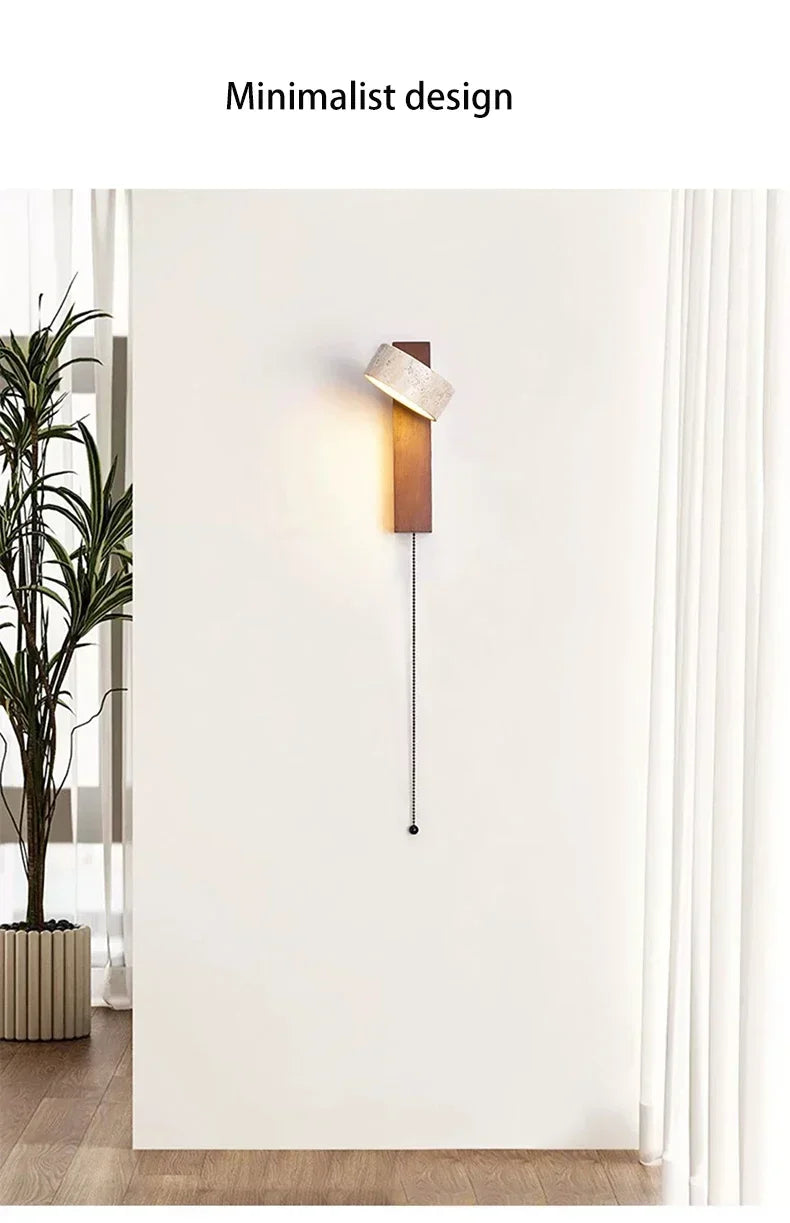 Spanish Natural Limestone Double-Sided Wall Lamp Creative