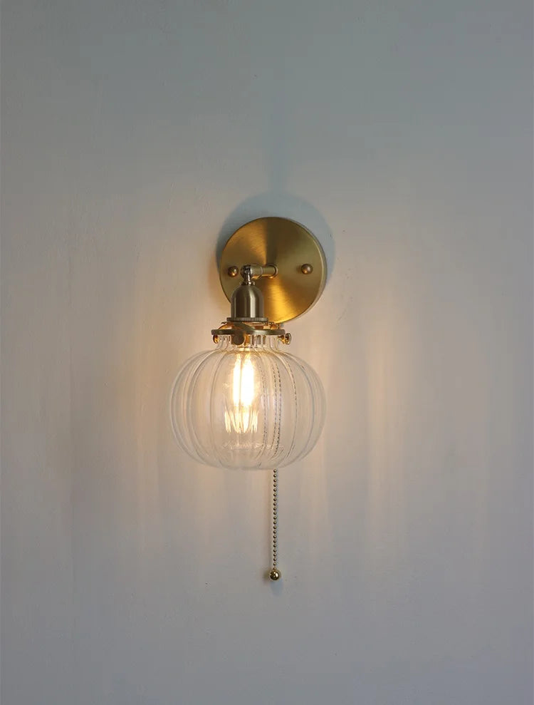 Iwhd Pull Chain Nordic Modern Wall Lamp Sconce