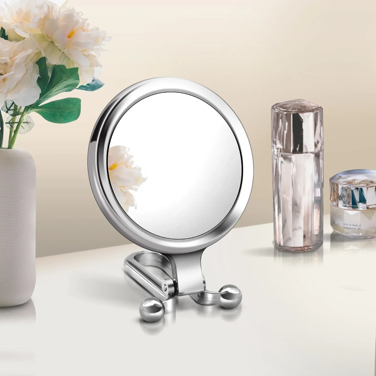 2/5/10x Bright Magnifying Makeup Mirror Handheld Vanity Mirrors