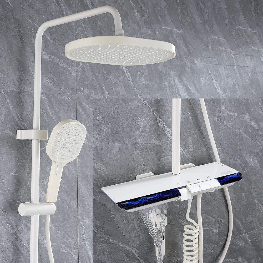 Spa Waist Spray Digital Bathroom Shower Ambient Lighting