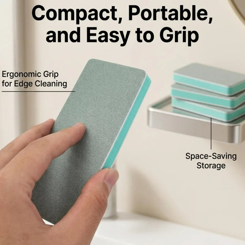 Glass Scale Magic Scrubber Cleaning Brush Bathroom Mirror