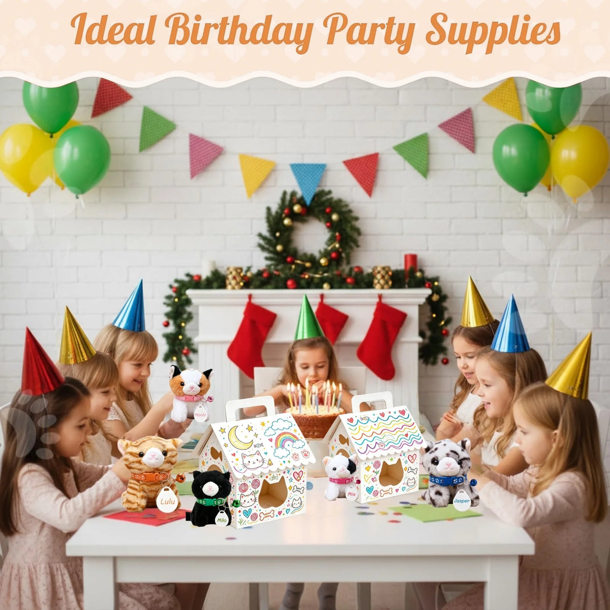 8-32set Adopt Kitten Party Favors Cat Stuffed Animals