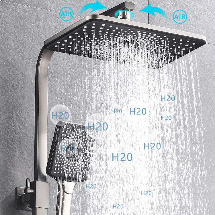 Piano Digital Display Thermostatic Bathroom Shower Cold Brass