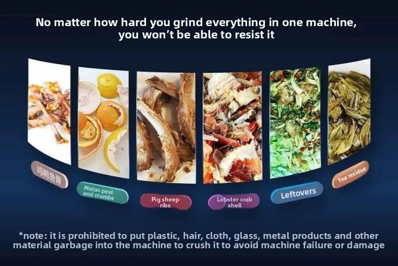 Garbage Processor Grinder Sink Fully Automatic Bone Vegetable