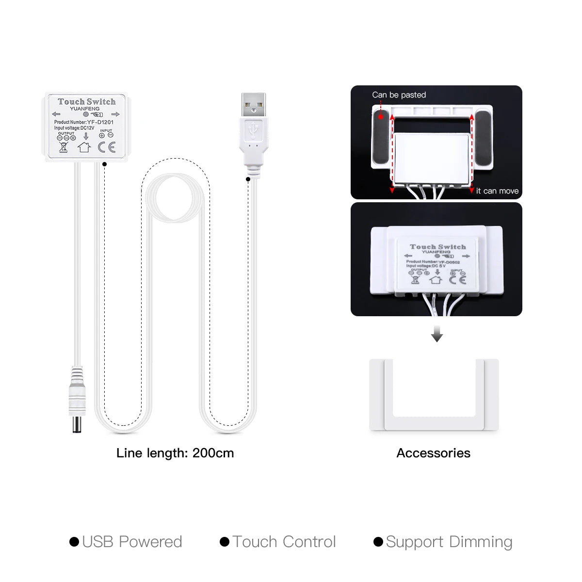 Makeup Mirror Backlight Lighting Cob 5v Usb Led