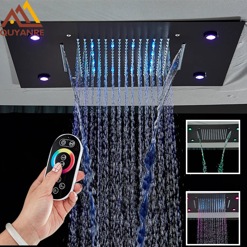 Digital Display Thermostatic Rain Shower System 14 20