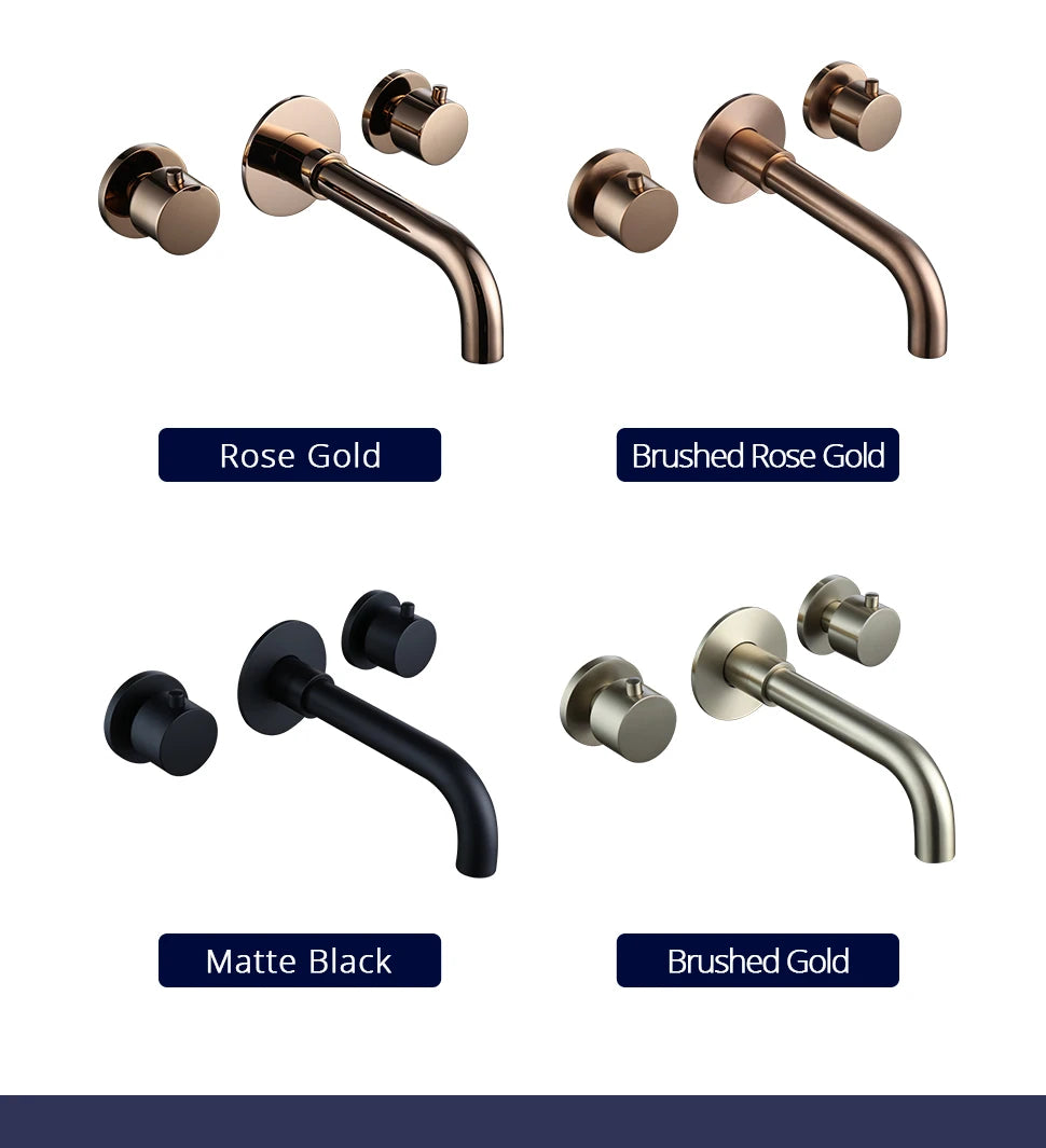 Brushed Rose Gold Basin Faucet 100 Solid Brass