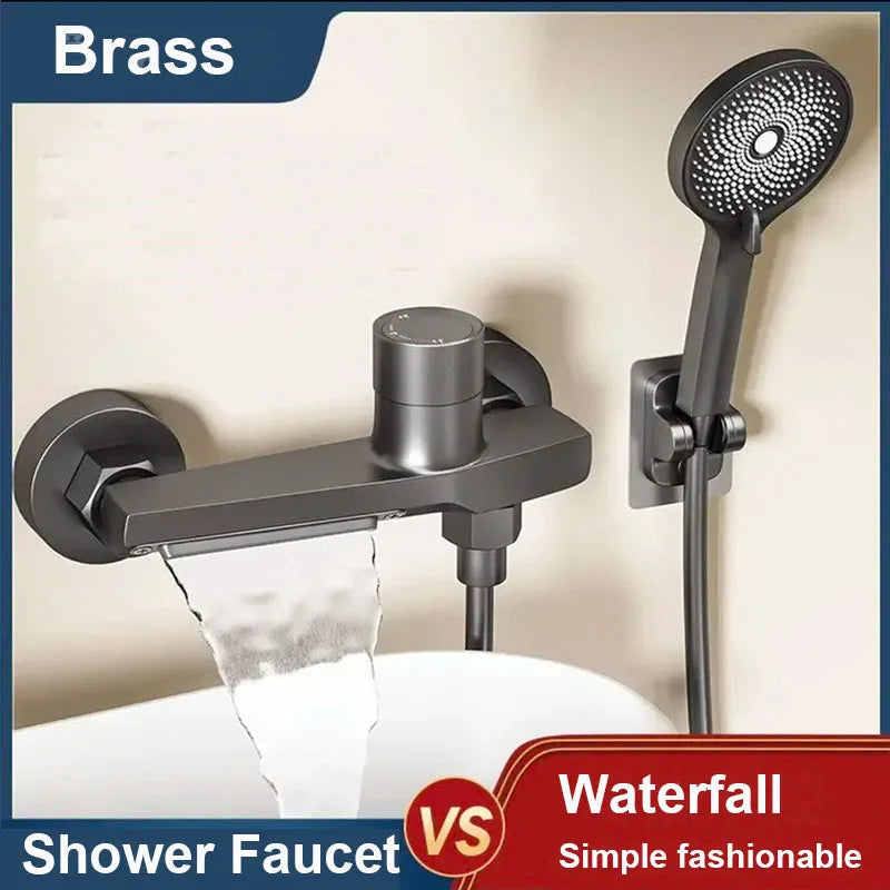 Bathroom Brass Basin Faucets Shower Faucet Wall Mounted