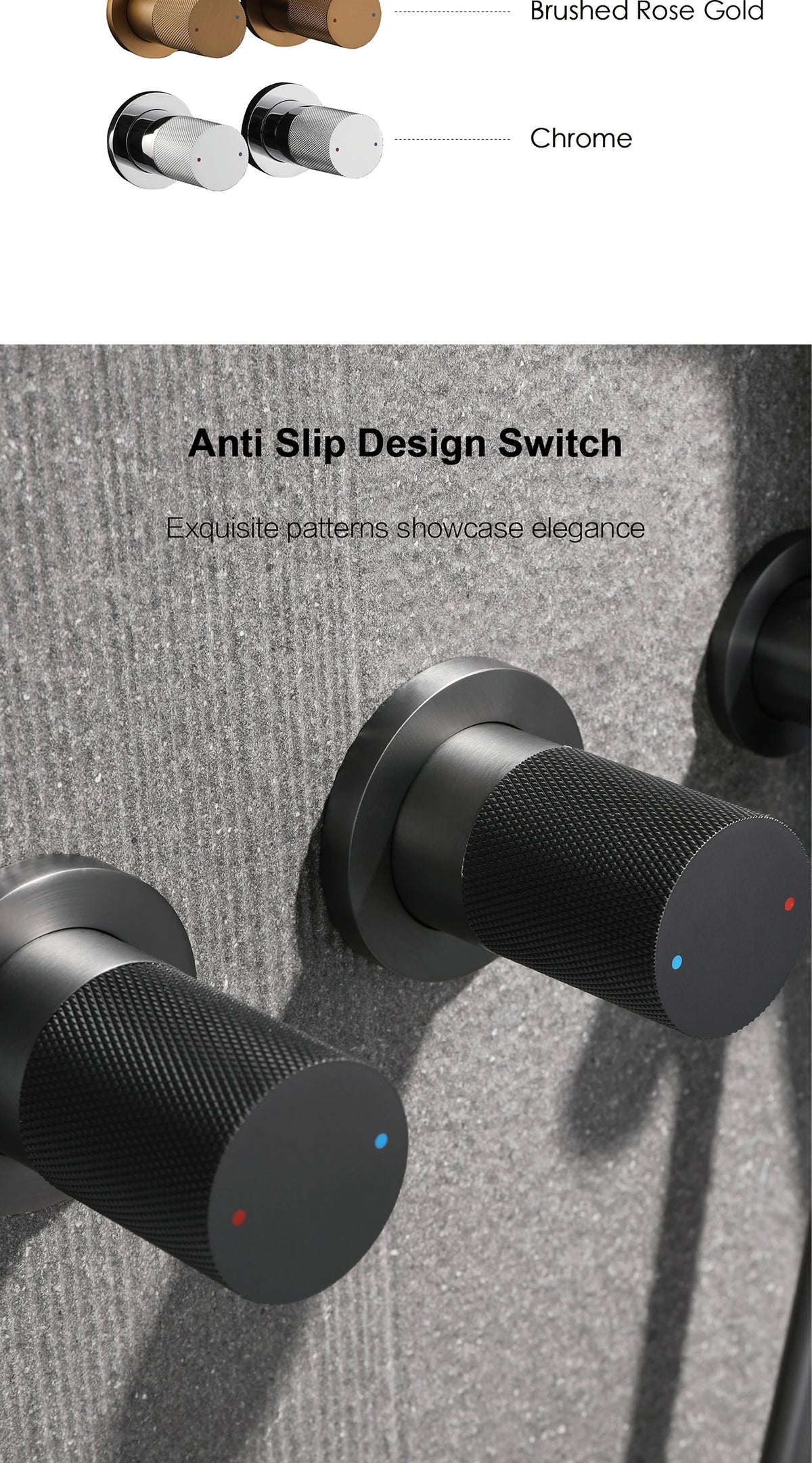 Minimalist Bathroom Ceiling Mount Shower System Rain Shower
