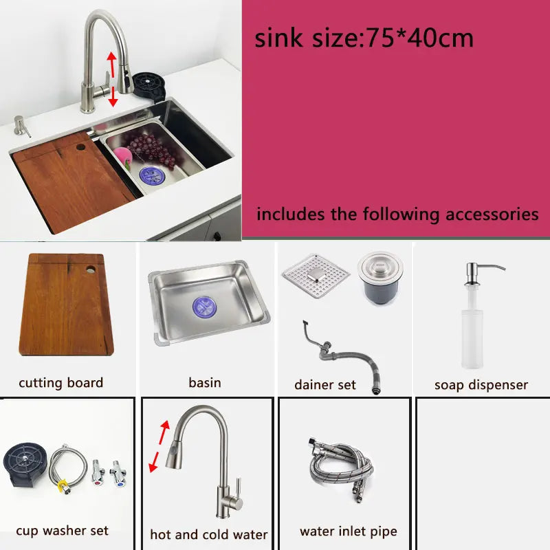 304 Stainless Steel Undermount Or Above Mount Sink